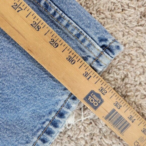 Vintage Levis 545 Jeans Mens 42x32 Blue Denim Loose Fit Tapered Medium Wash - Picture 6 of 13